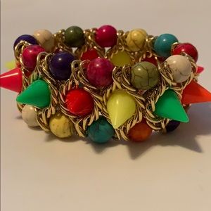 Stretchy neon bracelet